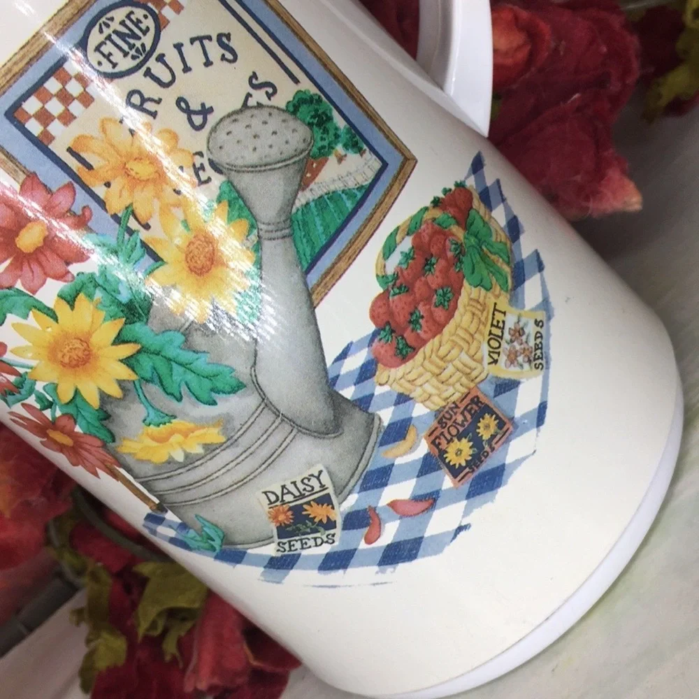 Vintage Corelle Floral Sunflower One Quart Coffee Carafe